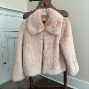 Pink Faux Fur Coat